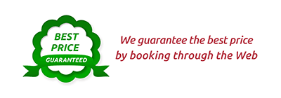 We guarantee the best price by booking through the Web